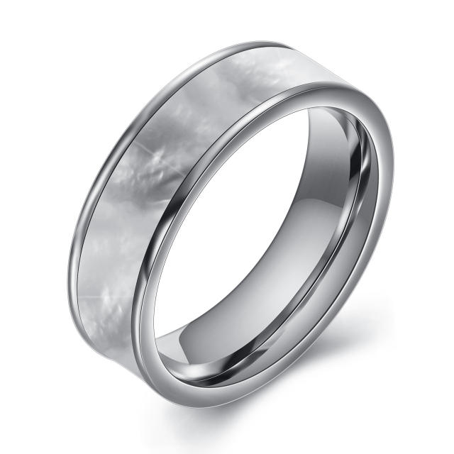 Shell titanium steel ring