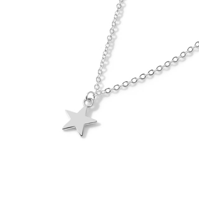 Five-pointed star chain anklet