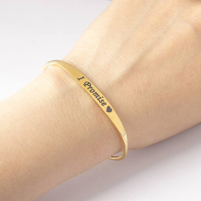 I promise open bangle