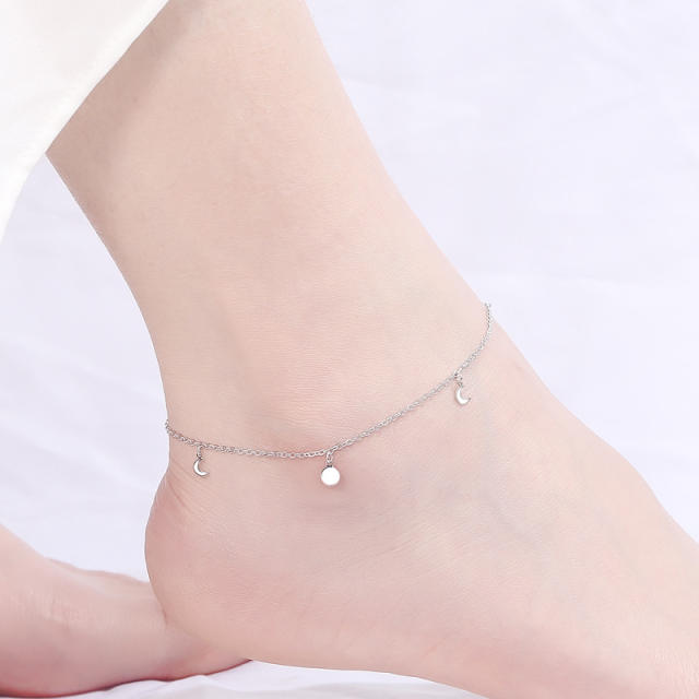 Dainty charm anklet