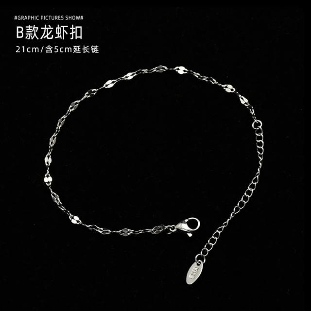 Stainless steel chain bracelet