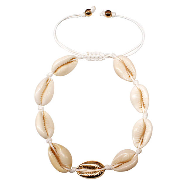 Shell string anklet