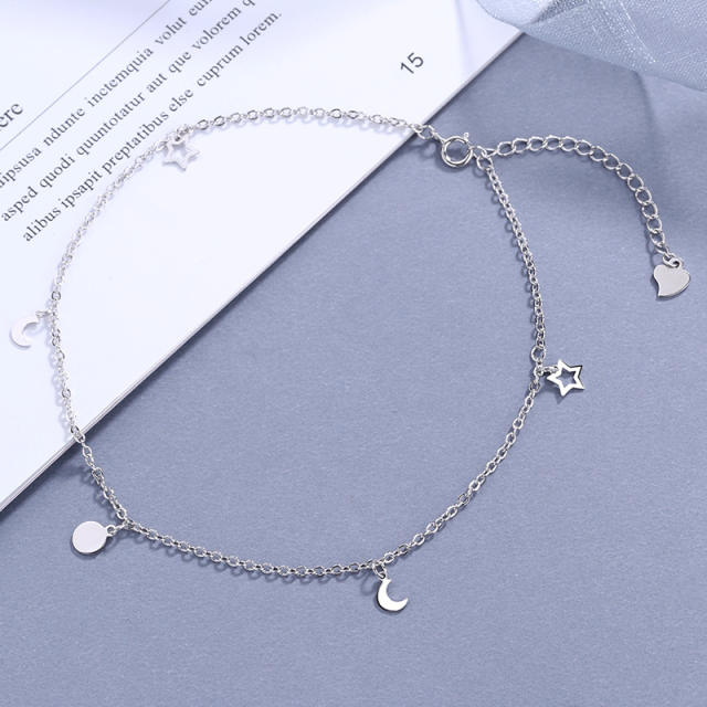 Dainty charm anklet