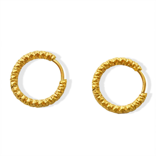 Stainless steel hoop earrings