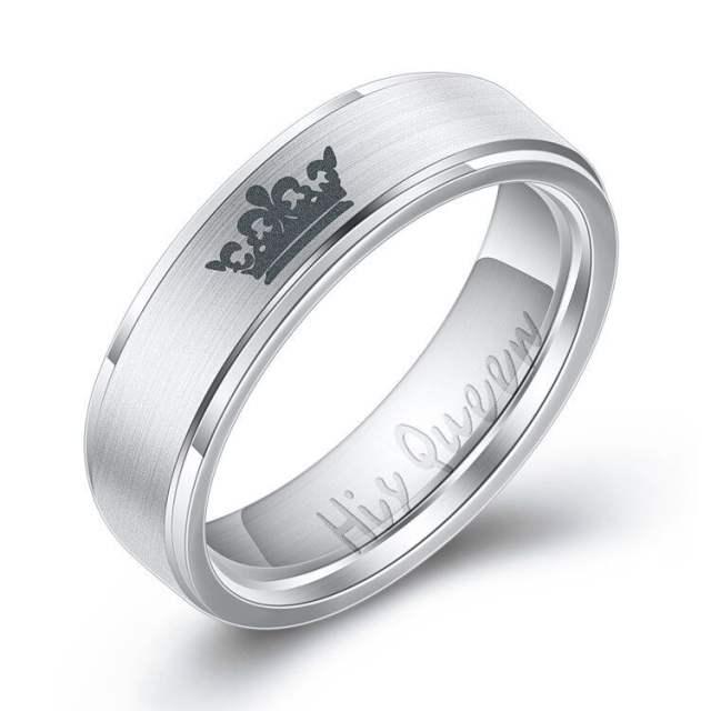 Titanium steel couple ring