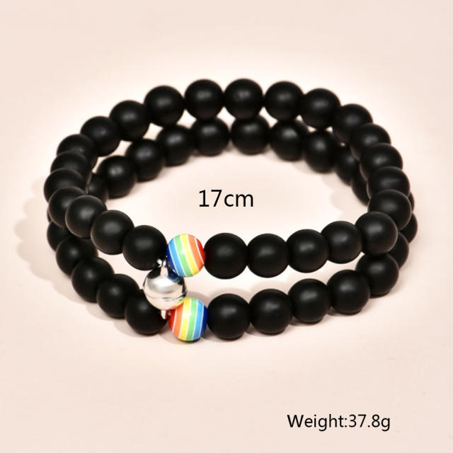 Couple magnetic bead bracelet
