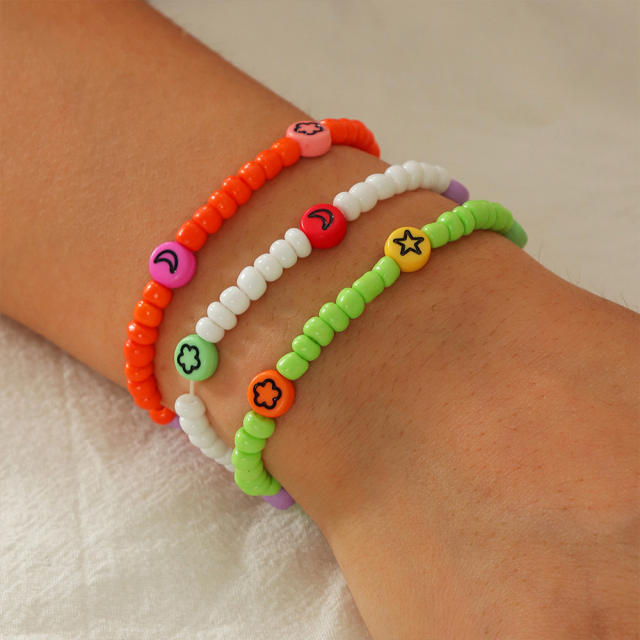 Seed bead bracelet set
