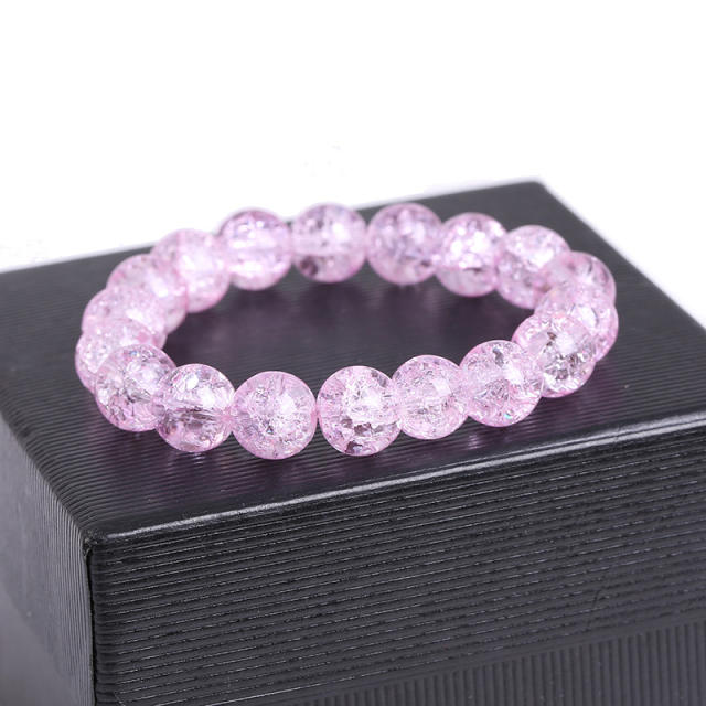 10mm Crack Crystal bead bracelet