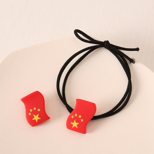 The five-starred red flag string magnetic bracelets