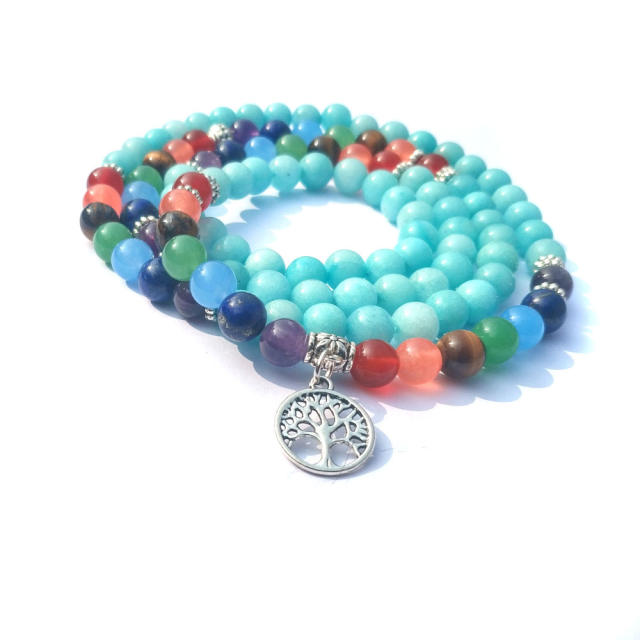 Winding 7 chakra bracelet