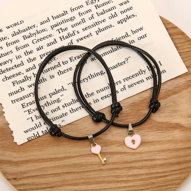 Wax string bracelet