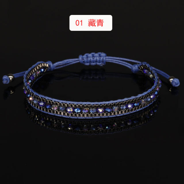 Bead chain string bracelet