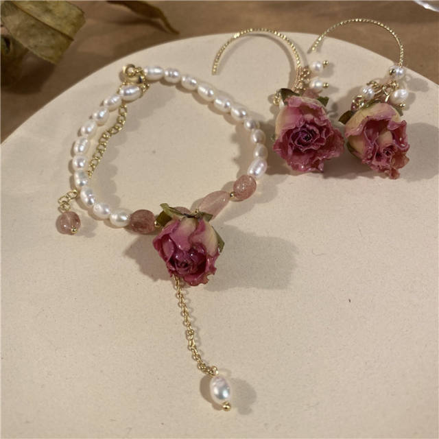 Bracelet &Dangle earring set