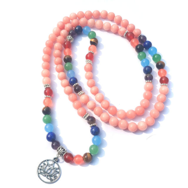 Winding 7 chakra bracelet