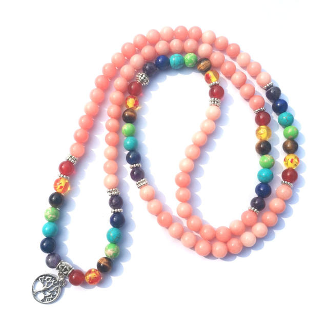 Winding 7 chakra bracelet