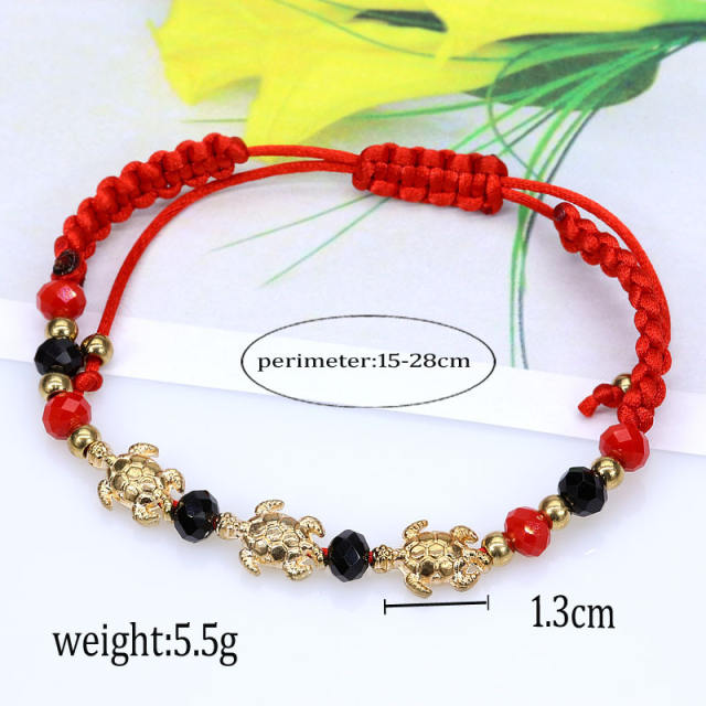 Turtle beads string bracelet