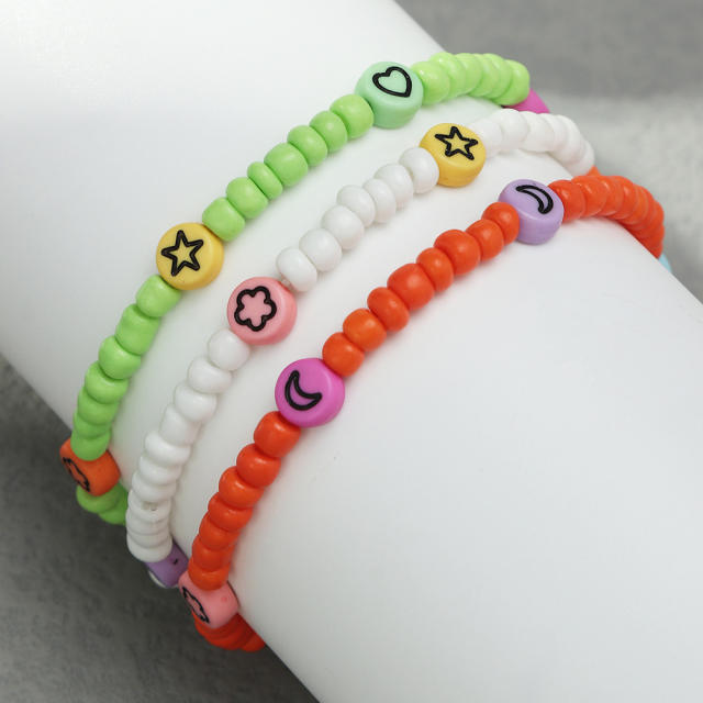 Seed bead bracelet set