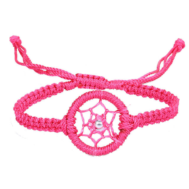 Seed bead string braided bracelets 3 pcs