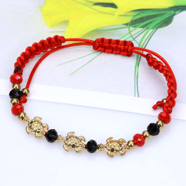 Turtle beads string bracelet