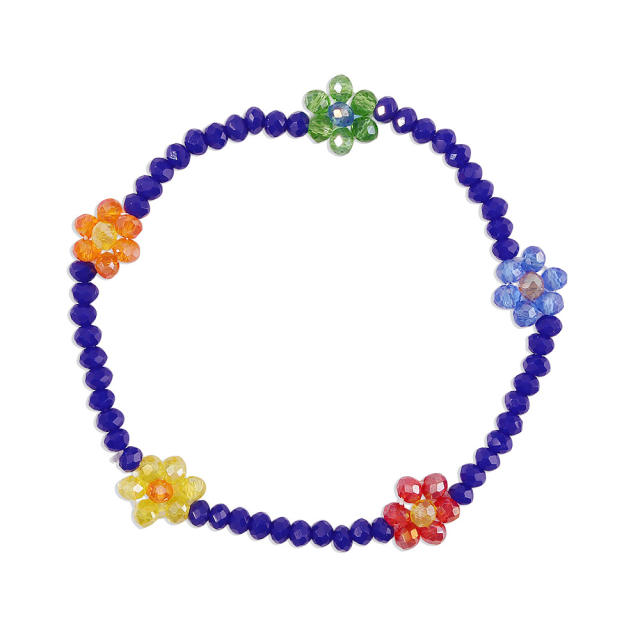 Bead flower bracelet