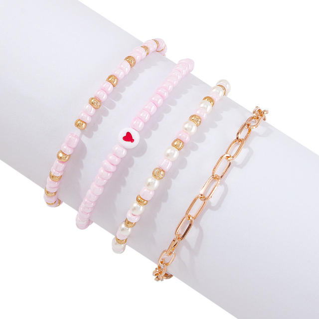 Bead bracelet set