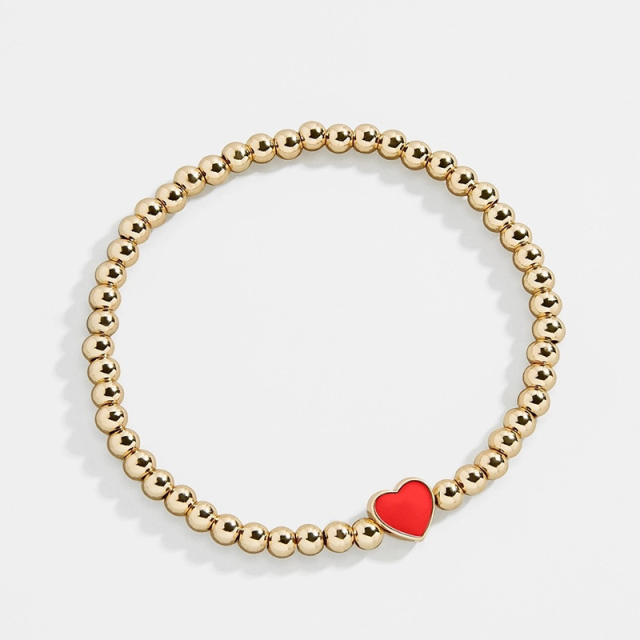 Gold plated bead bracelet