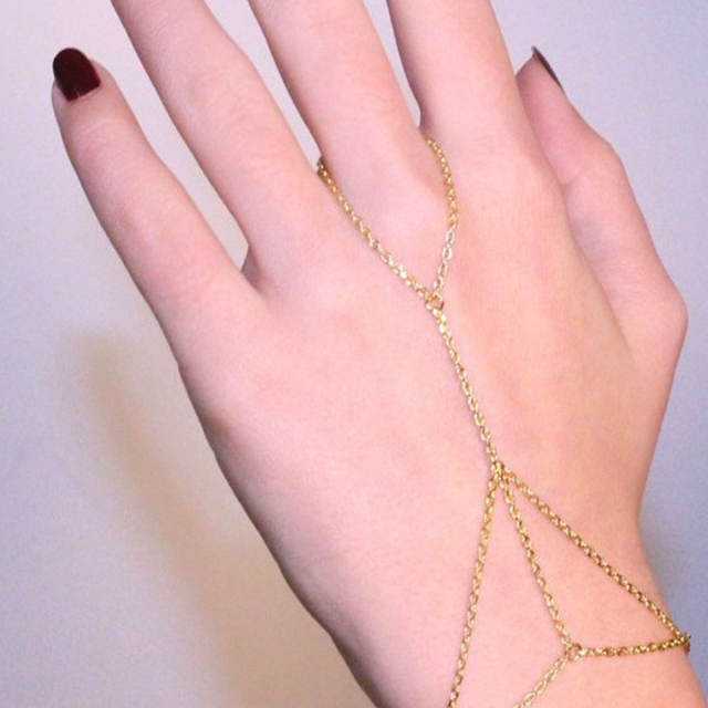 Finger ring bracelet