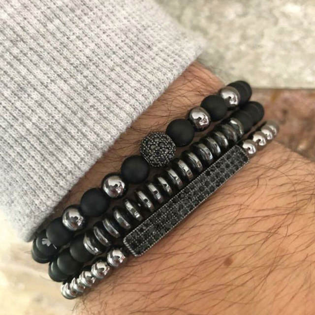 Bead bracelet for men