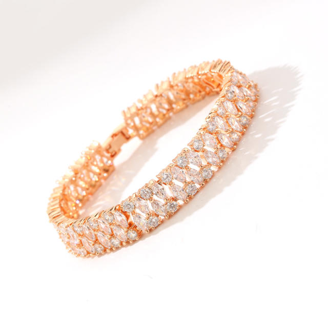 Cubic zirconia diamond bracelet