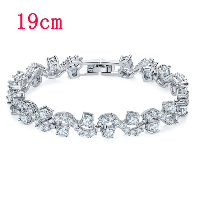 Cubic zirconia diamond bracelet