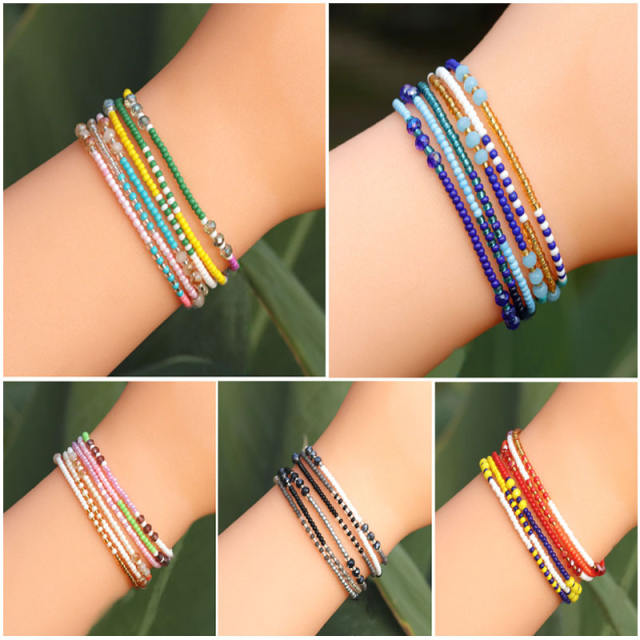 Seed bead bracelet