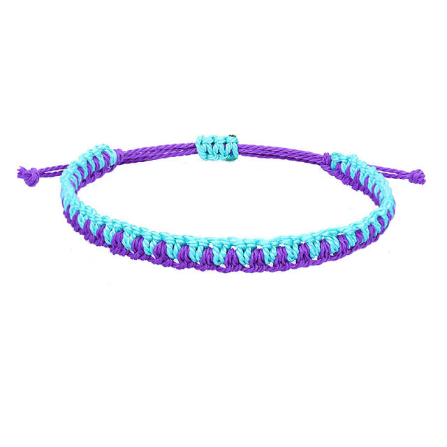 Wax string braided bracelet