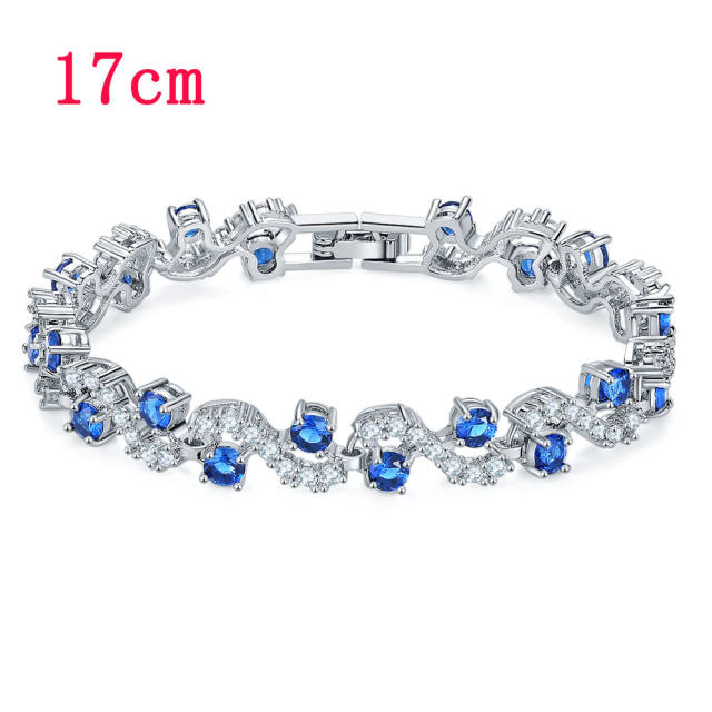 Cubic zirconia diamond bracelet