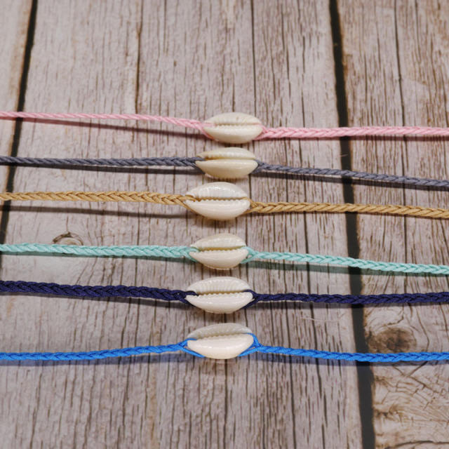 Shell woven bracelet