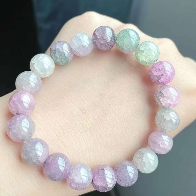 10mm Crack Crystal bead bracelet