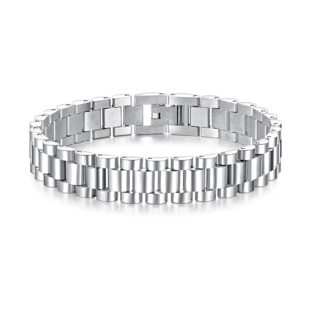 Stainless steel watch band couple bracelet