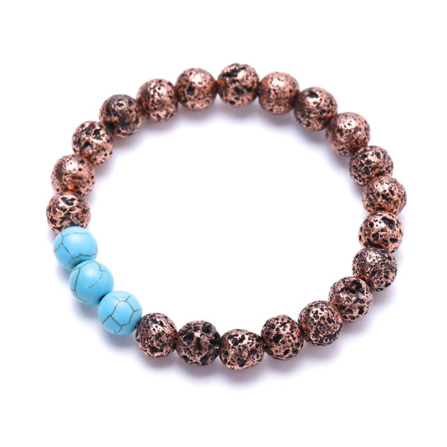 lava couple beads bracelet
