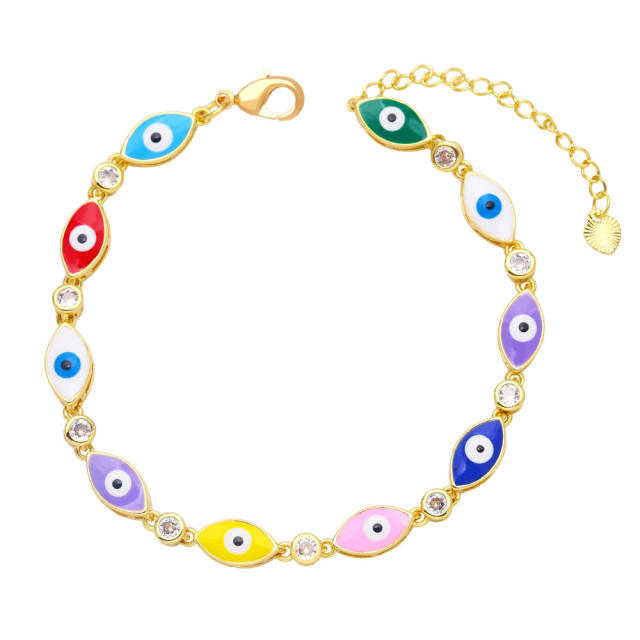 Bohemian color eye bracelet