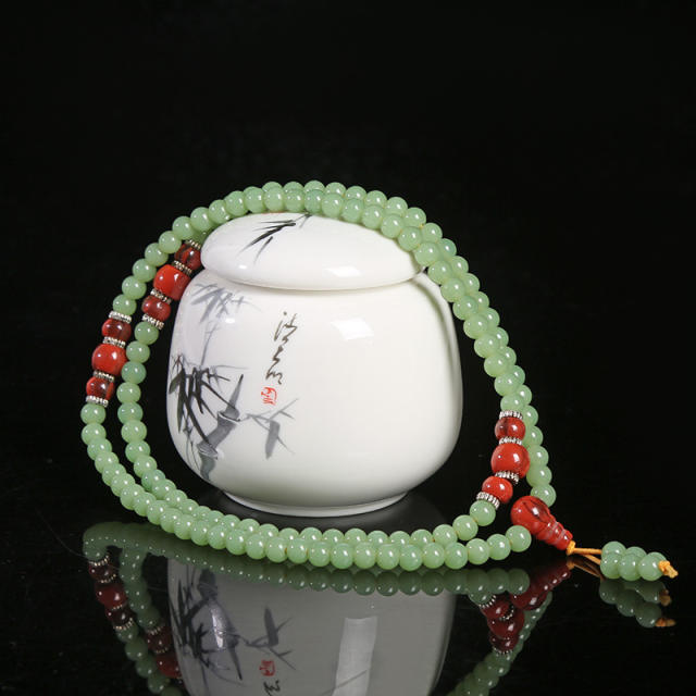 6mm 108 Jade buddha bracelet