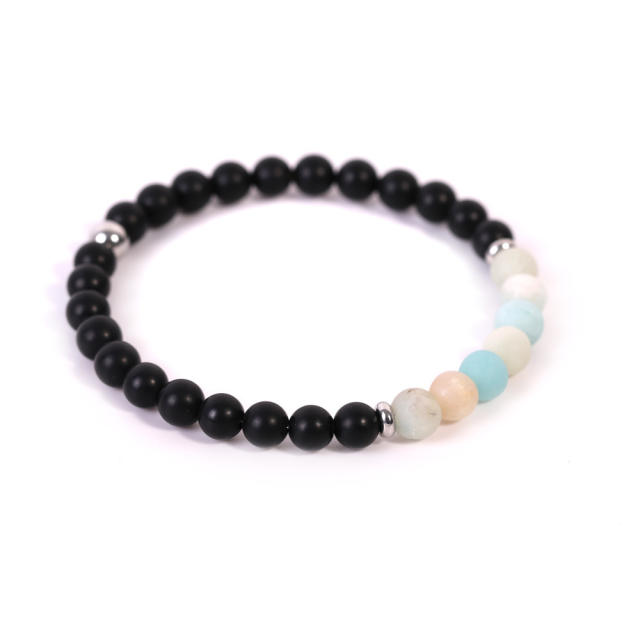 Agate turquoise beads bracelet