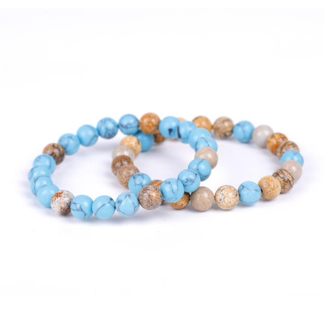 Turquoise bead bracelet