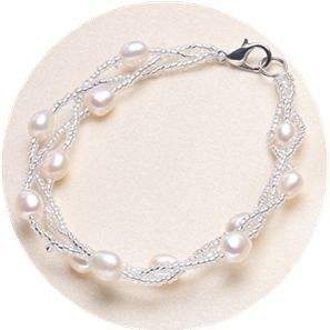 5mm multilayers freshwater pearl seed bead bracelet