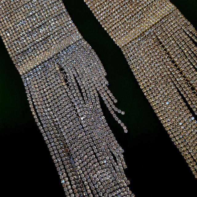 Luxury diamond tassele bracelet