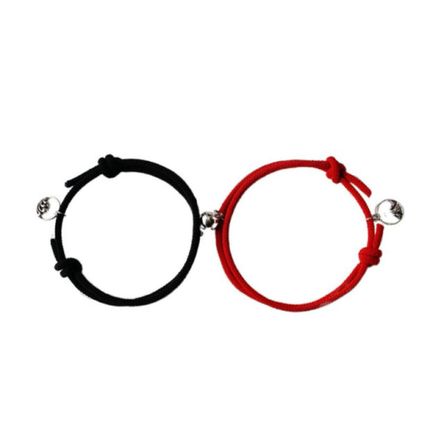 Magnetic Mountain and Sea couple string bracelet