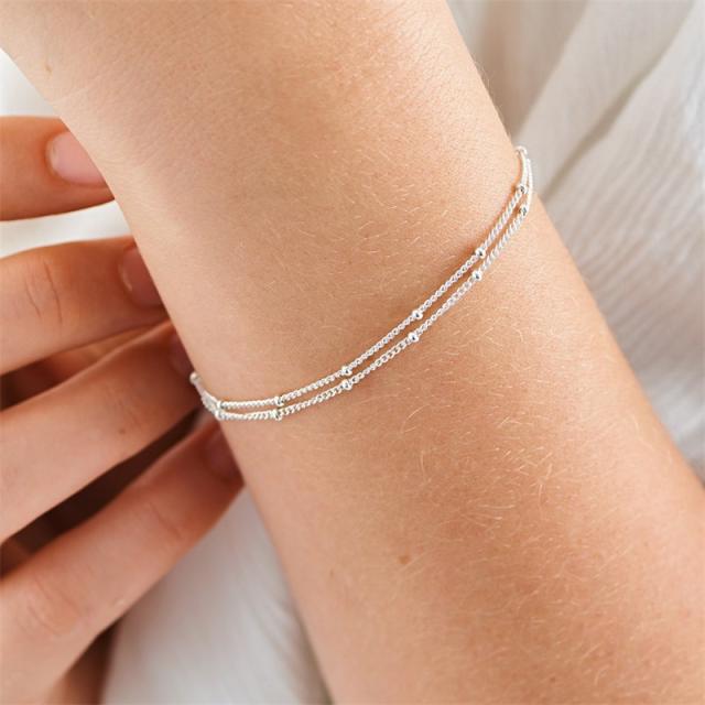 Danity stainless steel chain bracelet