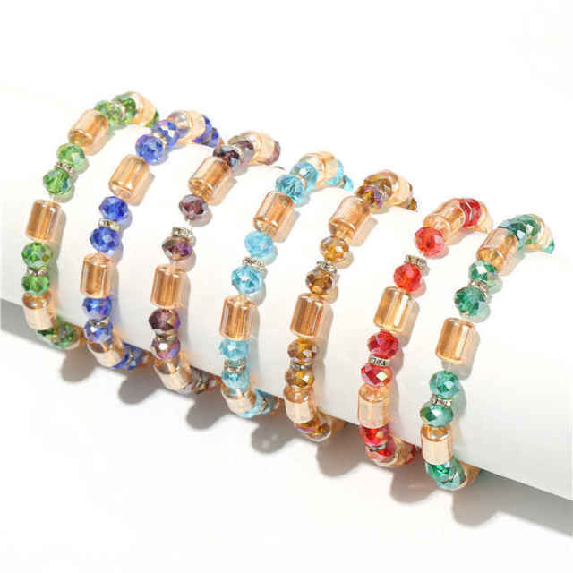 Color Crystal bead bracelet