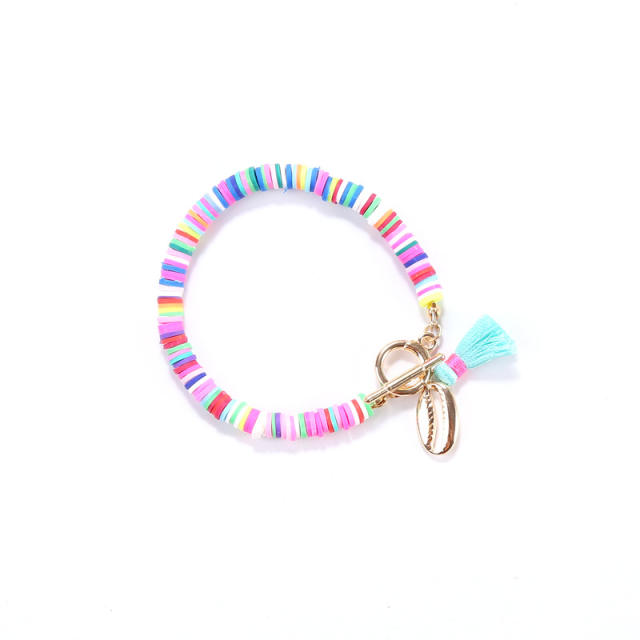 Boho heishi beads bracelet