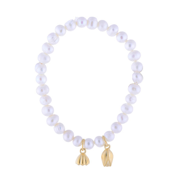 Lotus chram pearl bracelet