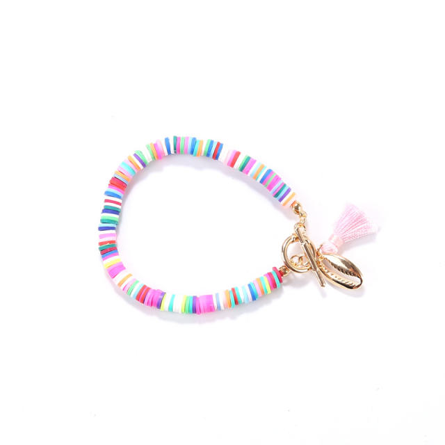 Boho heishi beads bracelet