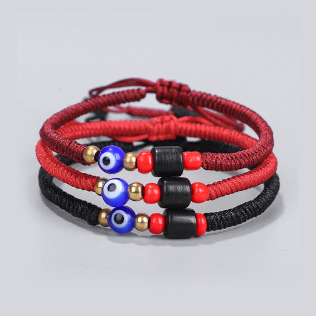 Evil eye braided bracelet